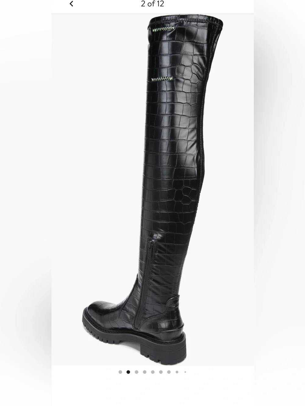 Franco Sarto Over the knee Faux Croc Boot